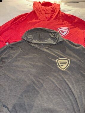 Lot of 2 men’s Favorite Fishing simmer tri-blend hoodie XL